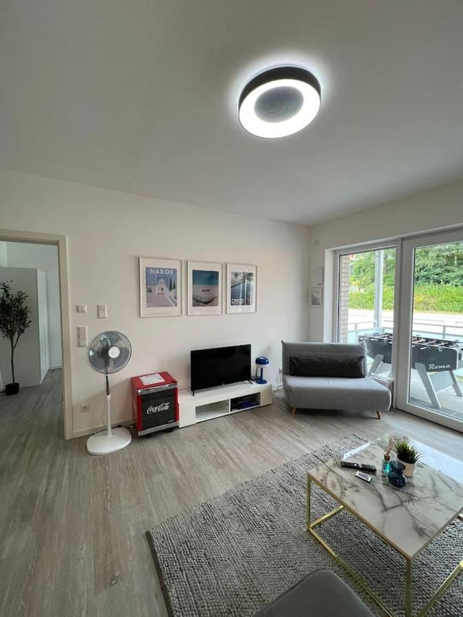 Luxurioeses Apartment,Neubau, 4 Personen, Parkplatz, Griechischer Stil بوخوم المظهر الخارجي الصورة